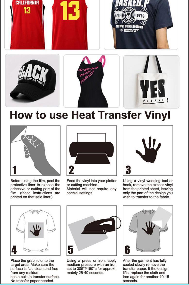 30cm*100cm PVC heat transfer vinyl