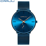 Luxury Quartz Men Casual Slim Mesh Watch