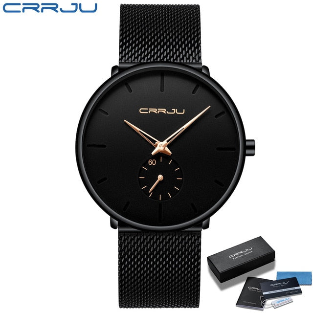 Luxury Quartz Men Casual Slim Mesh Watch