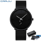 Luxury Quartz Men Casual Slim Mesh Watch