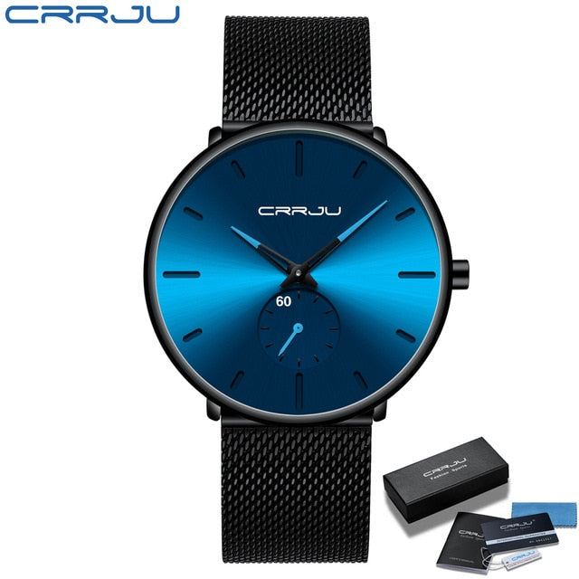 Luxury Quartz Men Casual Slim Mesh Watch