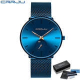 Luxury Quartz Men Casual Slim Mesh Watch