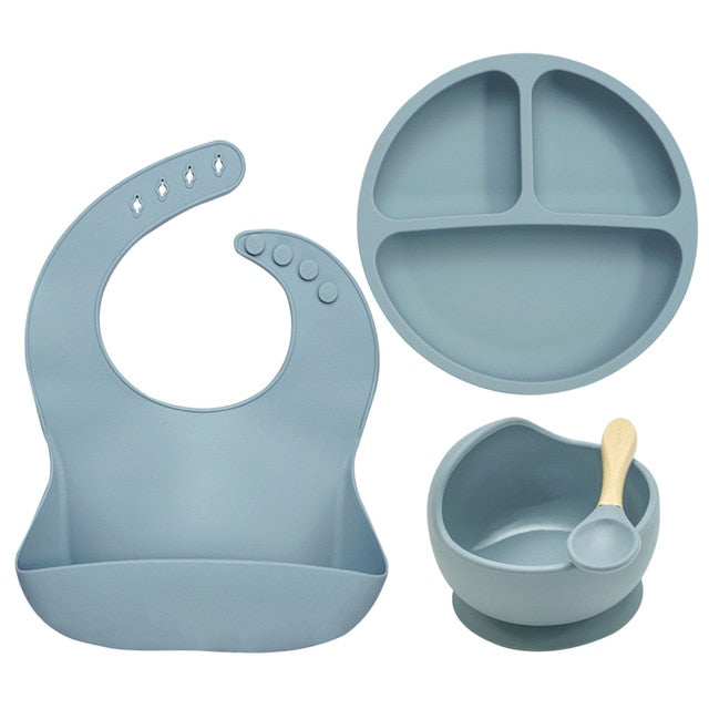 Silicone Table Settings for Baby and Toddlers (Comes as Set)