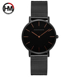 Sahara Desert Dial Japan Quartz Wristwatch Stainless Steel Rose Gold Waterproof Watch for Women
