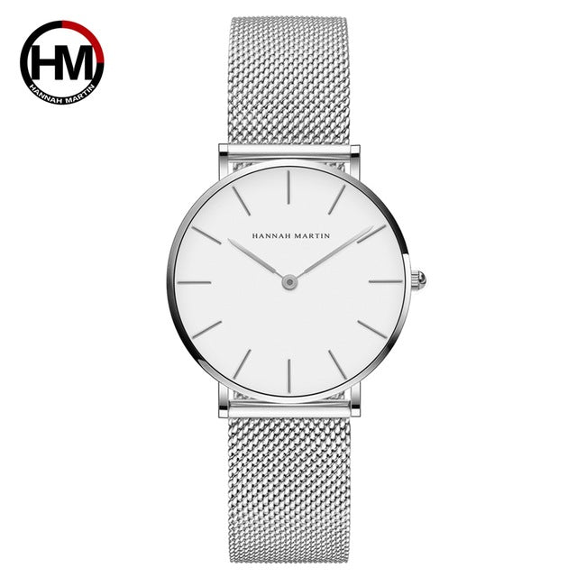 Sahara Desert Dial Japan Quartz Wristwatch Stainless Steel Rose Gold Waterproof Watch for Women