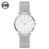 Sahara Desert Dial Japan Quartz Wristwatch Stainless Steel Rose Gold Waterproof Watch for Women