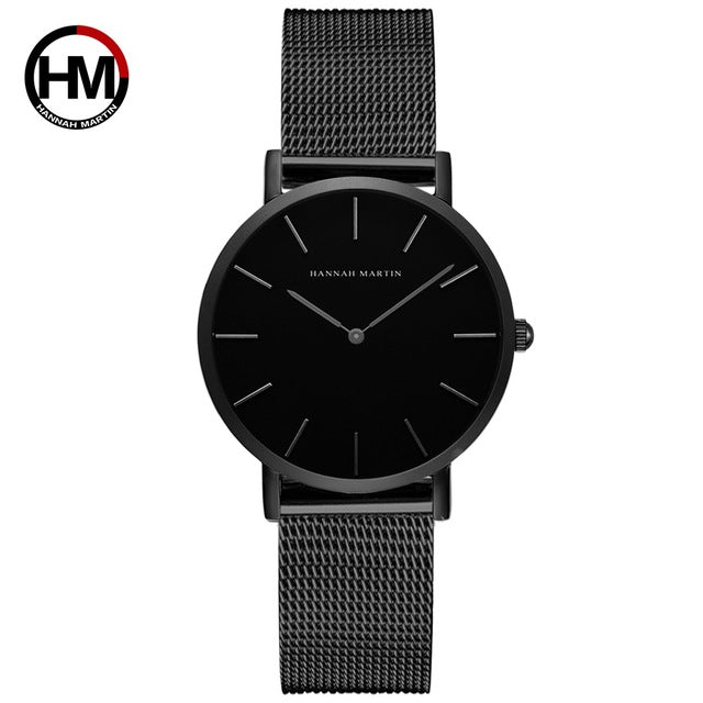 Sahara Desert Dial Japan Quartz Wristwatch Stainless Steel Rose Gold Waterproof Watch for Women