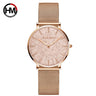 Sahara Desert Dial Japan Quartz Wristwatch Stainless Steel Rose Gold Waterproof Watch for Women