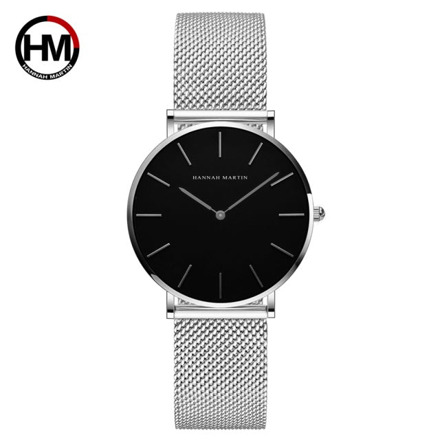Sahara Desert Dial Japan Quartz Wristwatch Stainless Steel Rose Gold Waterproof Watch for Women