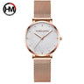Sahara Desert Dial Japan Quartz Wristwatch Stainless Steel Rose Gold Waterproof Watch for Women