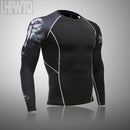 Men's Thermal underwear Set MMA  Fitness leggings