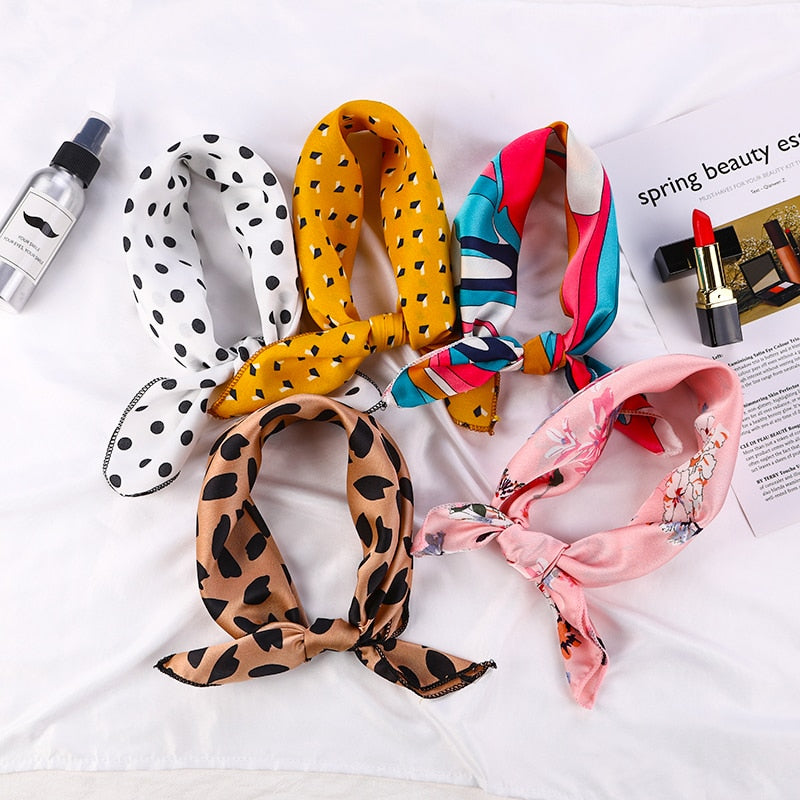 Square Silk Scarfs or Hair Accessory