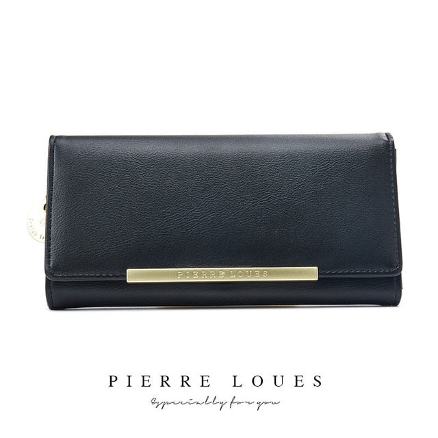Multiple Color Luxury Leather Card Holder Wallet | Long Clutch