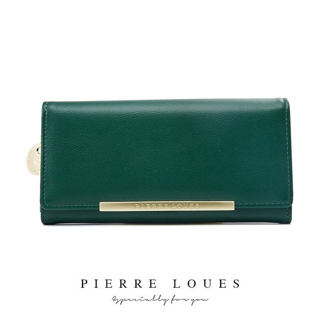 Multiple Color Luxury Leather Card Holder Wallet | Long Clutch