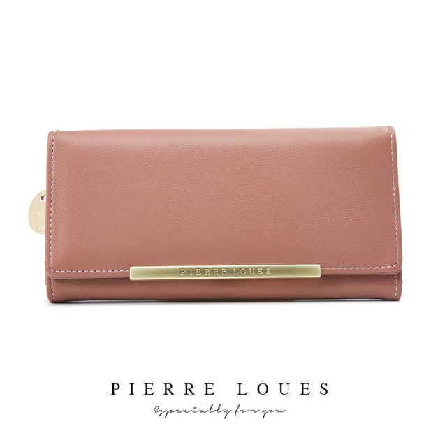 Multiple Color Luxury Leather Card Holder Wallet | Long Clutch