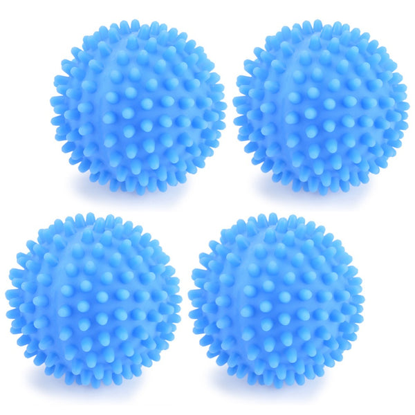 4pcs/Set Blue PVC Reusable Dryer Balls