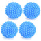4pcs/Set Blue PVC Reusable Dryer Balls