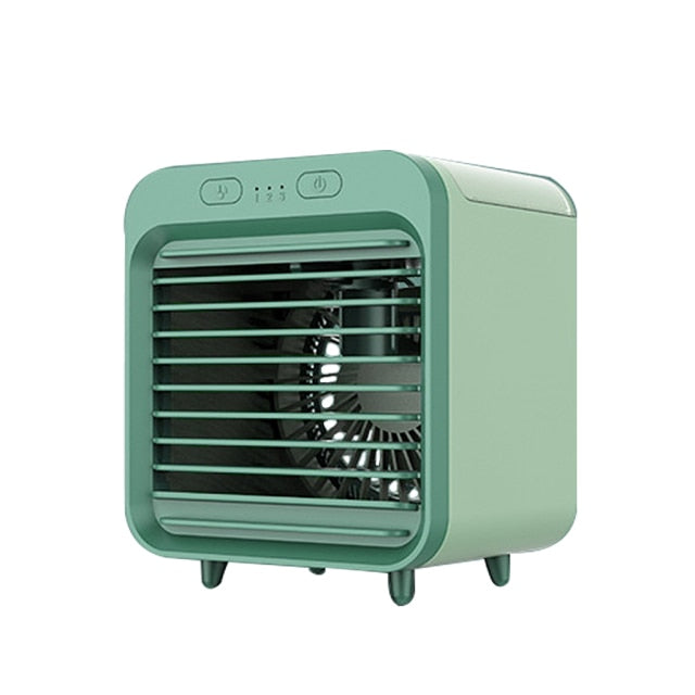 Air Cooler Fan Mini Desktop Air Conditioner with Night Light Mini USB
