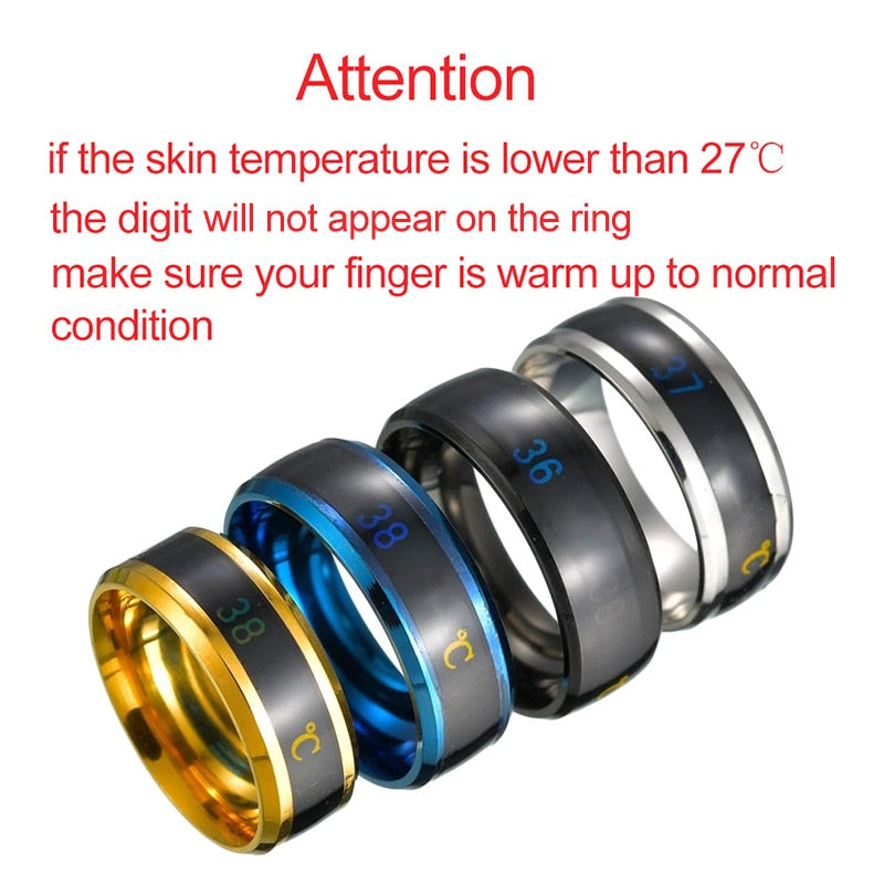 Smart Sensor Body Temperature Ring