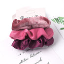 3PCS/1PC Vintage Velvet/Silk Scrunchies