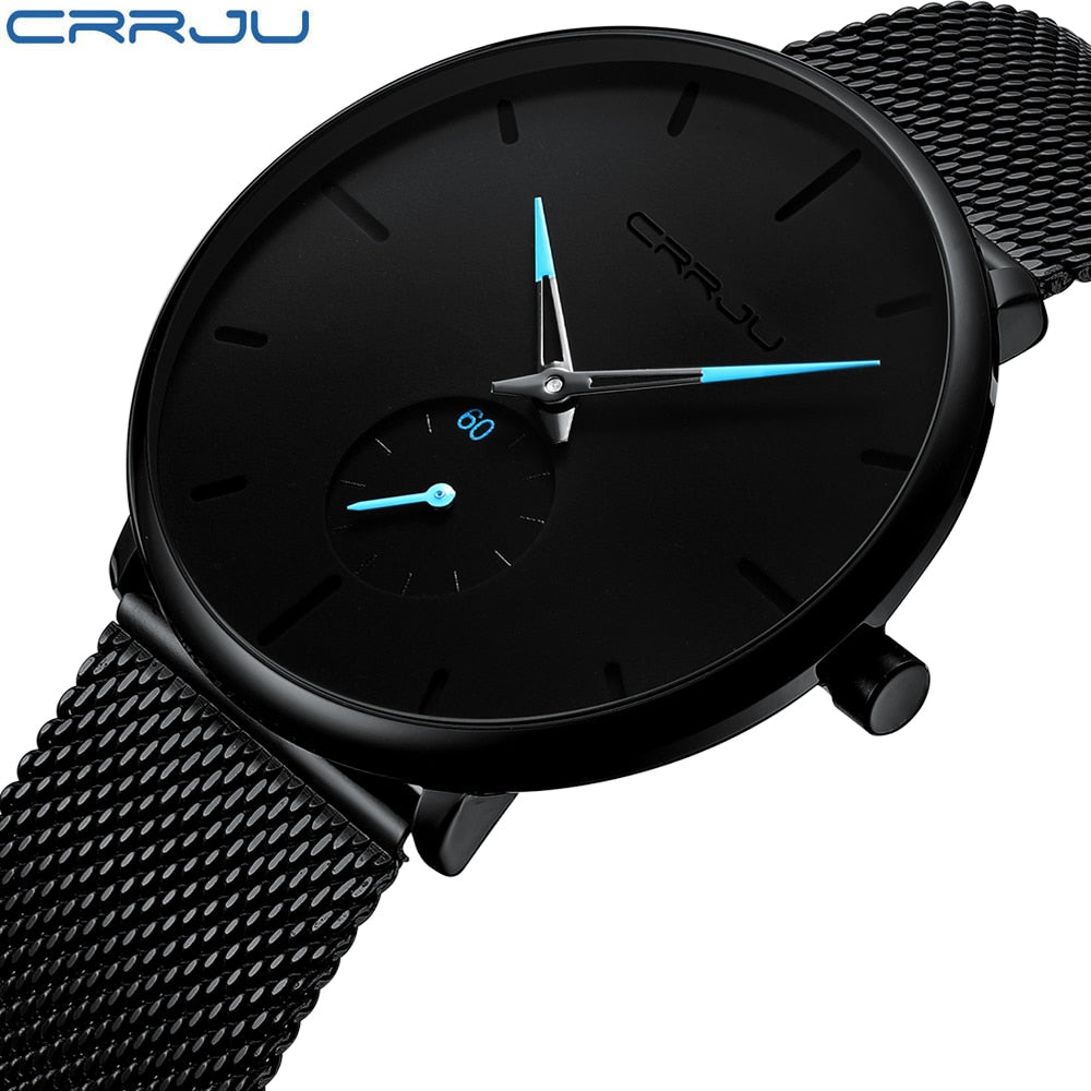 Luxury Quartz Men Casual Slim Mesh Watch