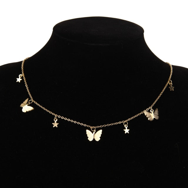 1 pcs Butterfly Necklaces and Earrings