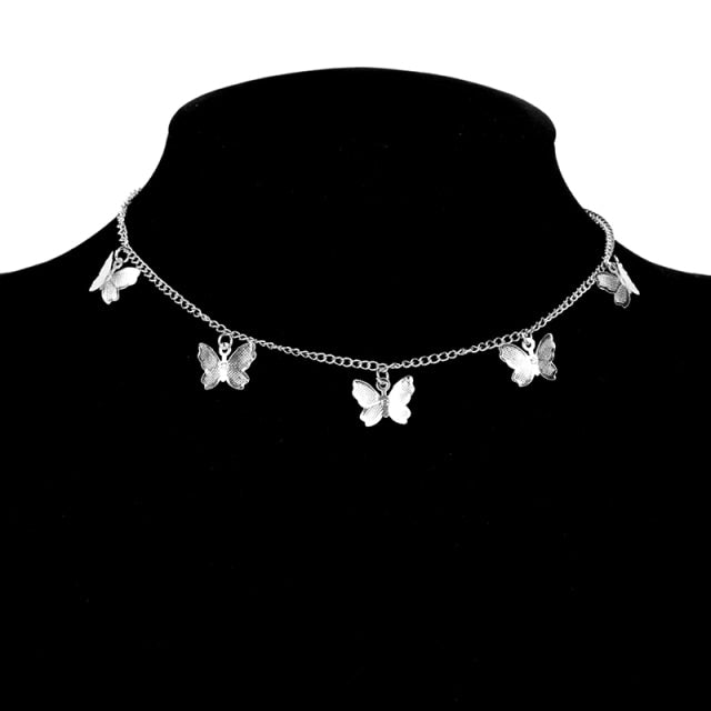 1 pcs Butterfly Necklaces and Earrings