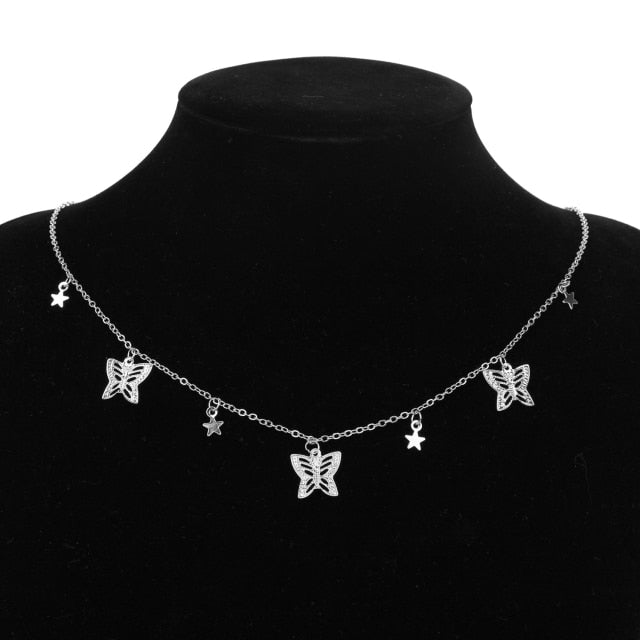 1 pcs Butterfly Necklaces and Earrings