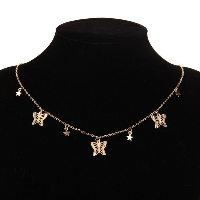 1 pcs Butterfly Necklaces and Earrings