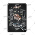 Delicate Cooking Metal Plate Tin Art