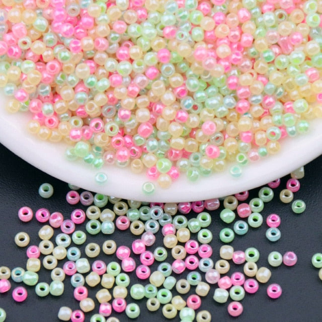 720pcs/lot 2MM Candy Glass Beeds