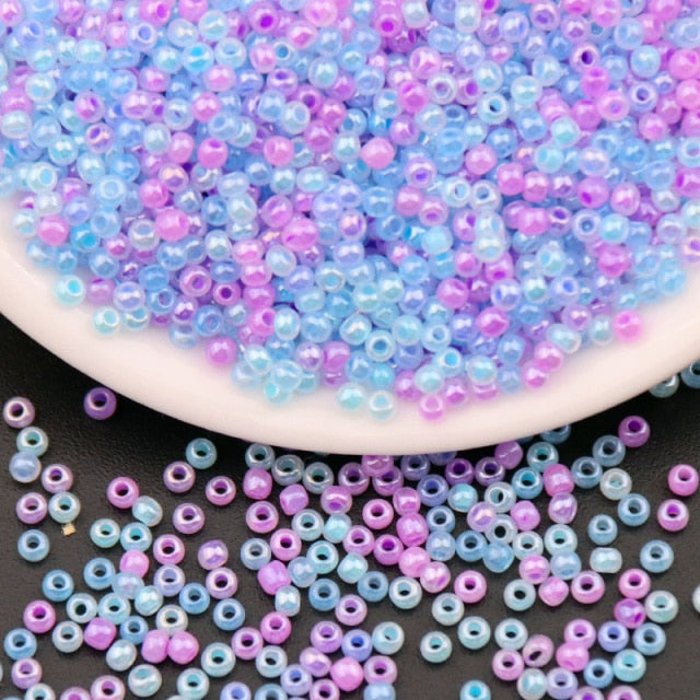 720pcs/lot 2MM Candy Glass Beeds