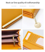 Multiple Color Luxury Leather Card Holder Wallet | Long Clutch