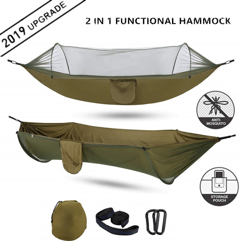 2021 Camping Hammock with Mosquito Net