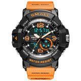 SMAEL Men 50m Waterproof  LED Quartz Digital Sports Watches