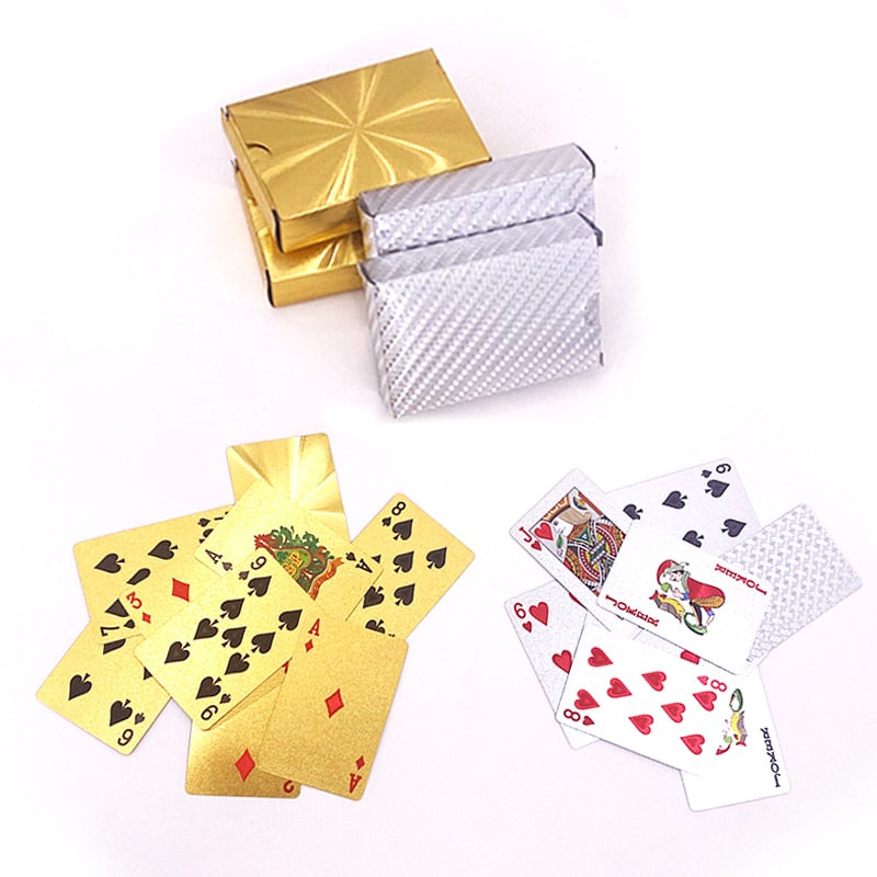 24K Gold/Silver/Black Playing Cards