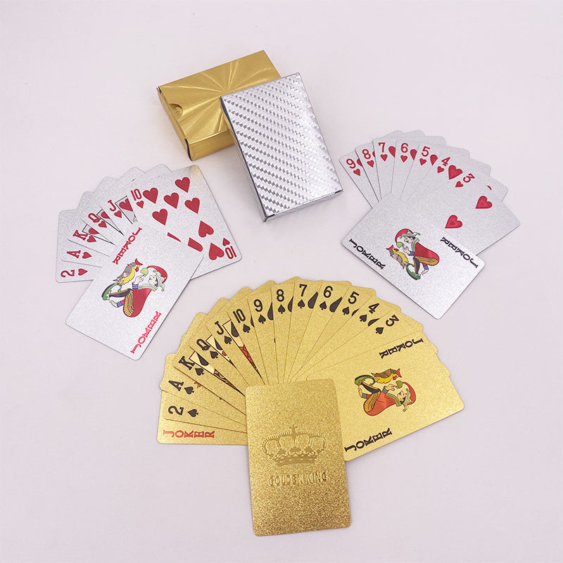 24K Gold/Silver/Black Playing Cards