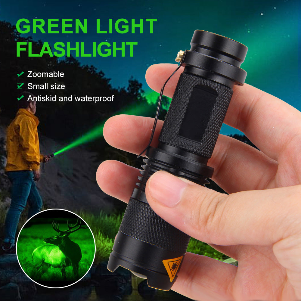 Mini Zoomable 1200LM XPE LED Waterproof Flashlight AA/14500 Powered Clip Pen Light Lamp 3 Modes