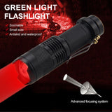 Mini Zoomable 1200LM XPE LED Waterproof Flashlight AA/14500 Powered Clip Pen Light Lamp 3 Modes