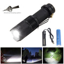 Mini Zoomable 1200LM XPE LED Waterproof Flashlight AA/14500 Powered Clip Pen Light Lamp 3 Modes