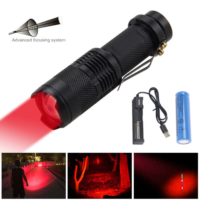 Mini Zoomable 1200LM XPE LED Waterproof Flashlight AA/14500 Powered Clip Pen Light Lamp 3 Modes