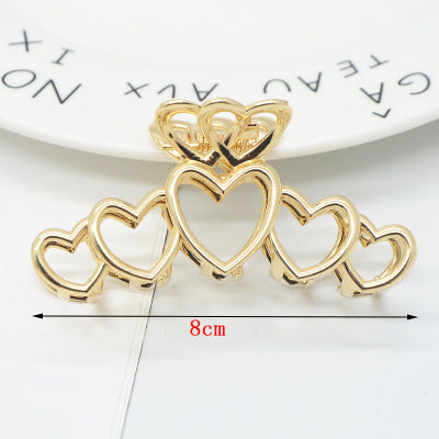 Alloy Geometric Large Butterfly Love Pendant Hairpin Barrettes