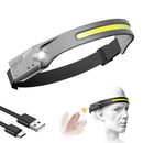LED Headlamp Rechargeable Sensor Headlight with Built-in Battery