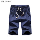 CARANFIER Summer Cotton Mens Shorts