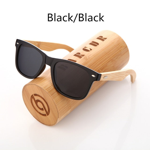 BARCUR Handmade Bamboo wooden Polarized Sunglass