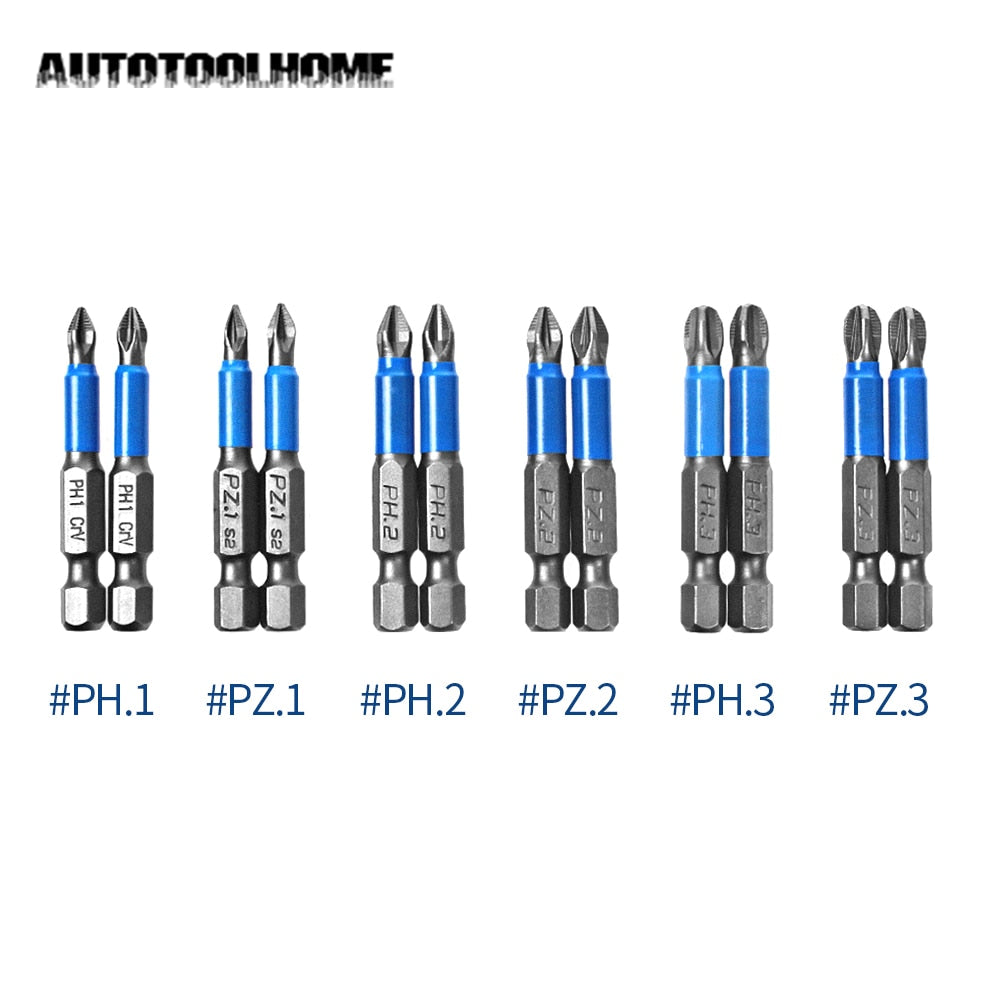 12Pcs Non-slip Screwdriver Bit Set