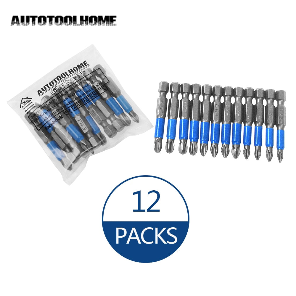 12Pcs Non-slip Screwdriver Bit Set